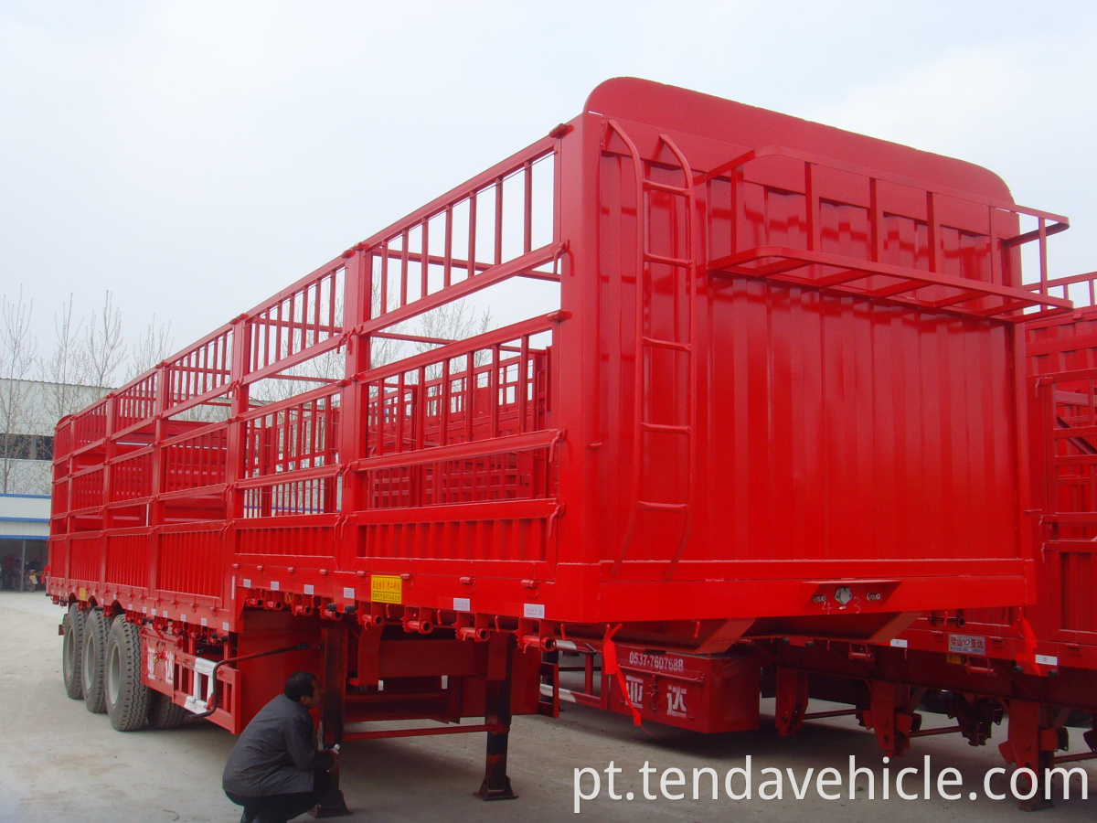 Gooseneck Stake Semi Trailer